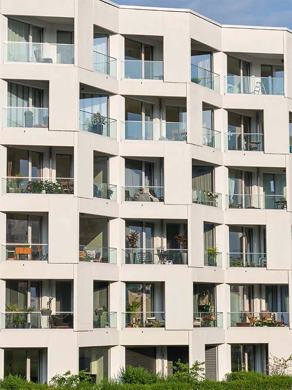 apartment buildings windows