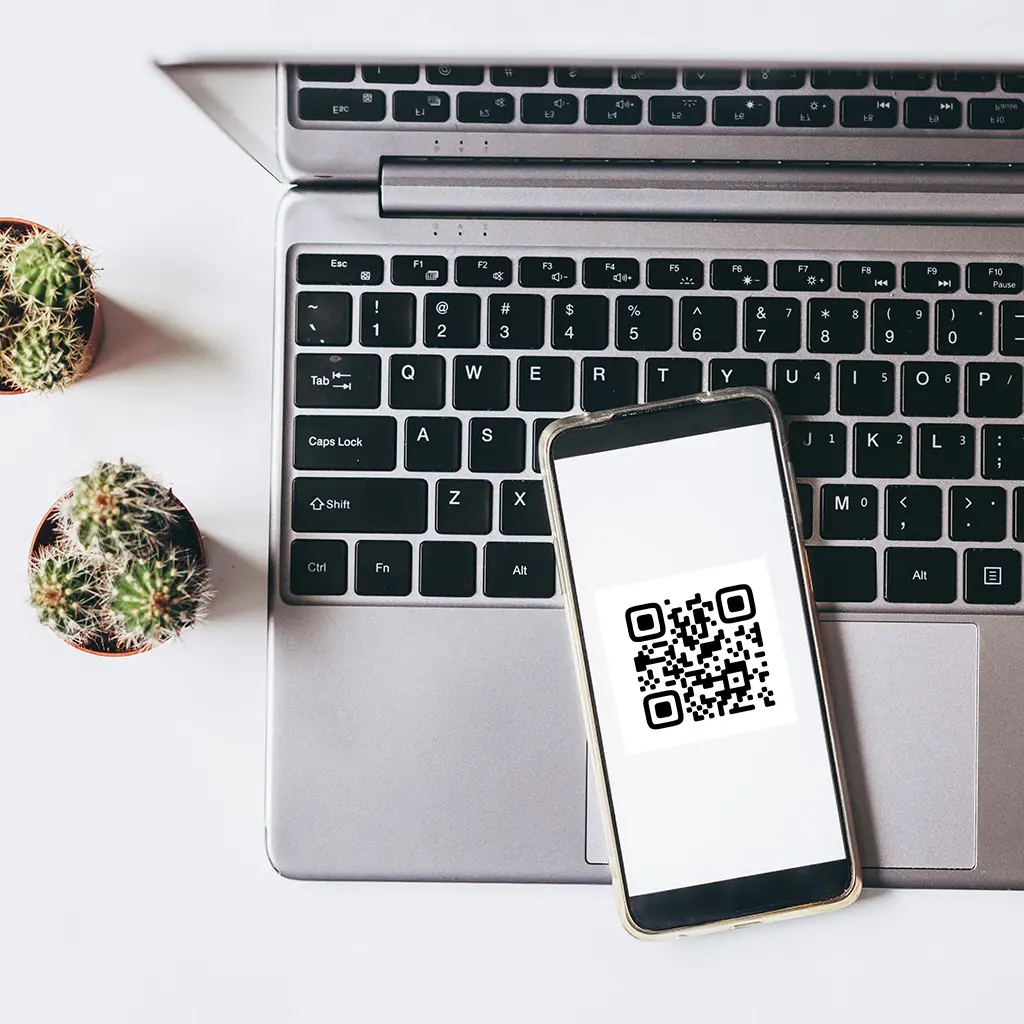 laptop and phone barcode