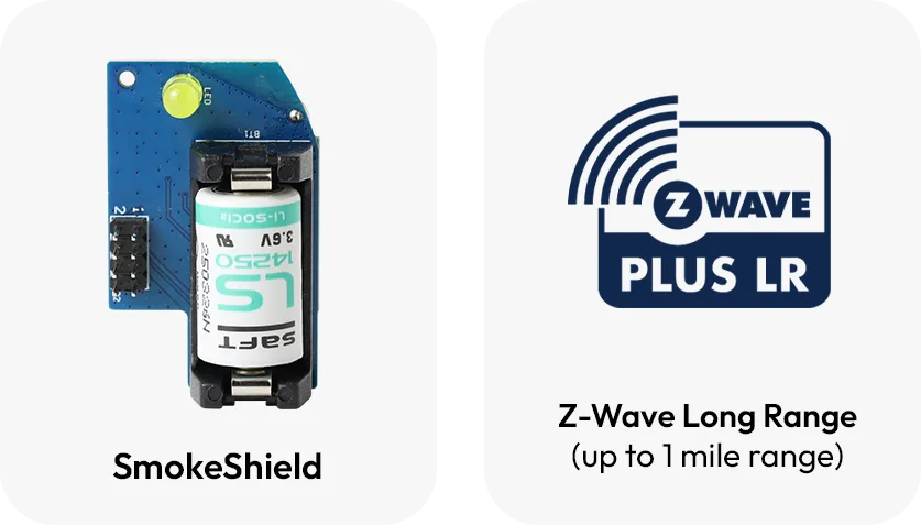 smoke shield and zwave long range