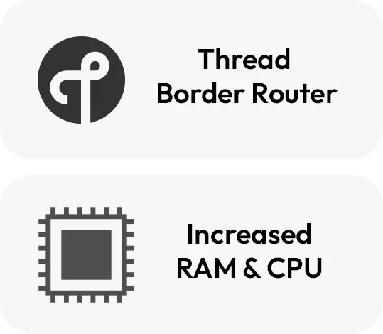 thread border router + more ram and cou